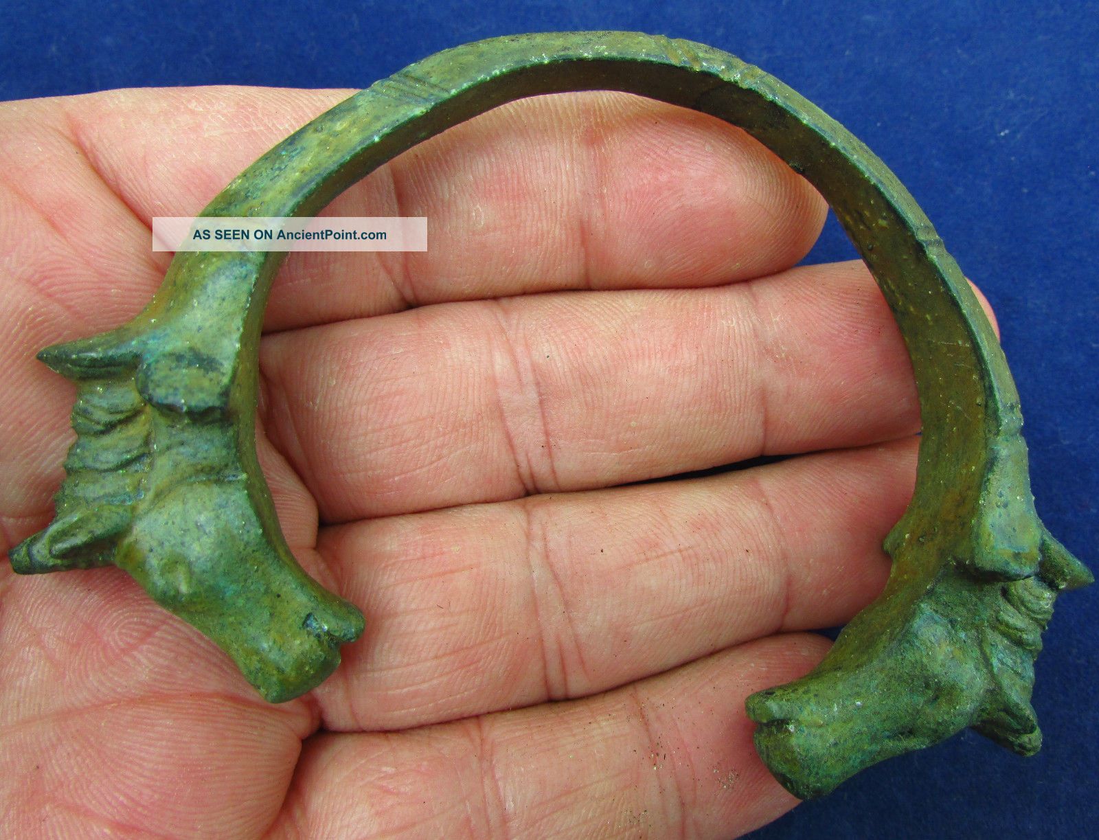 Celtic Period Great Bronze Bracelet - Zoomorphic Details 1st Century Ad (2086 -) Scandinavian photo
