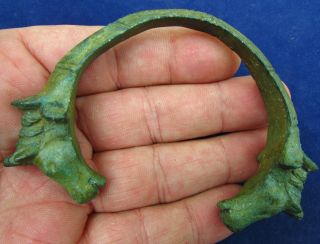 Celtic Period Great Bronze Bracelet - Zoomorphic Details 1st Century Ad (2086 -) photo