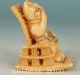 Lovely Chinese Old No Plastic Handmade Carved Cat Chair Statue Ornament Other Antique Chinese Statues photo 3