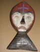 Kwele African Art Wall Mask Africa Congo Masque Yaka Bembe Mask Fish Human Masks photo 1