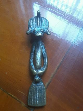 Rare Antique African Koulango Bronze Not Akan Gold Weight photo