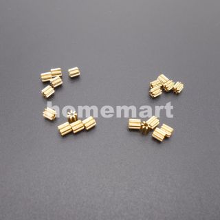 20x 71a Brass Gear 0.  3 Modulus Aperture 0.  98mm Model Accessories 7t Metal 0.  3m photo