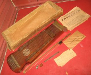 1934 Marxochime Violin - Uke W/ Bow,  Wrench,  Box &.  Ukelin photo