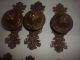 6 Antique Victorian Brass Acanthus Leaf Drawer Pulls Handles Knobs Mac & Co Drawer Pulls photo 7