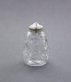 Vintage Pressed Glass Salt Pepper Shaker/pepperette Sterling Silver Top Salt & Pepper Shakers photo 2