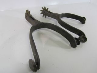 Antique Ranch Hand Forged Western Spurs photo
