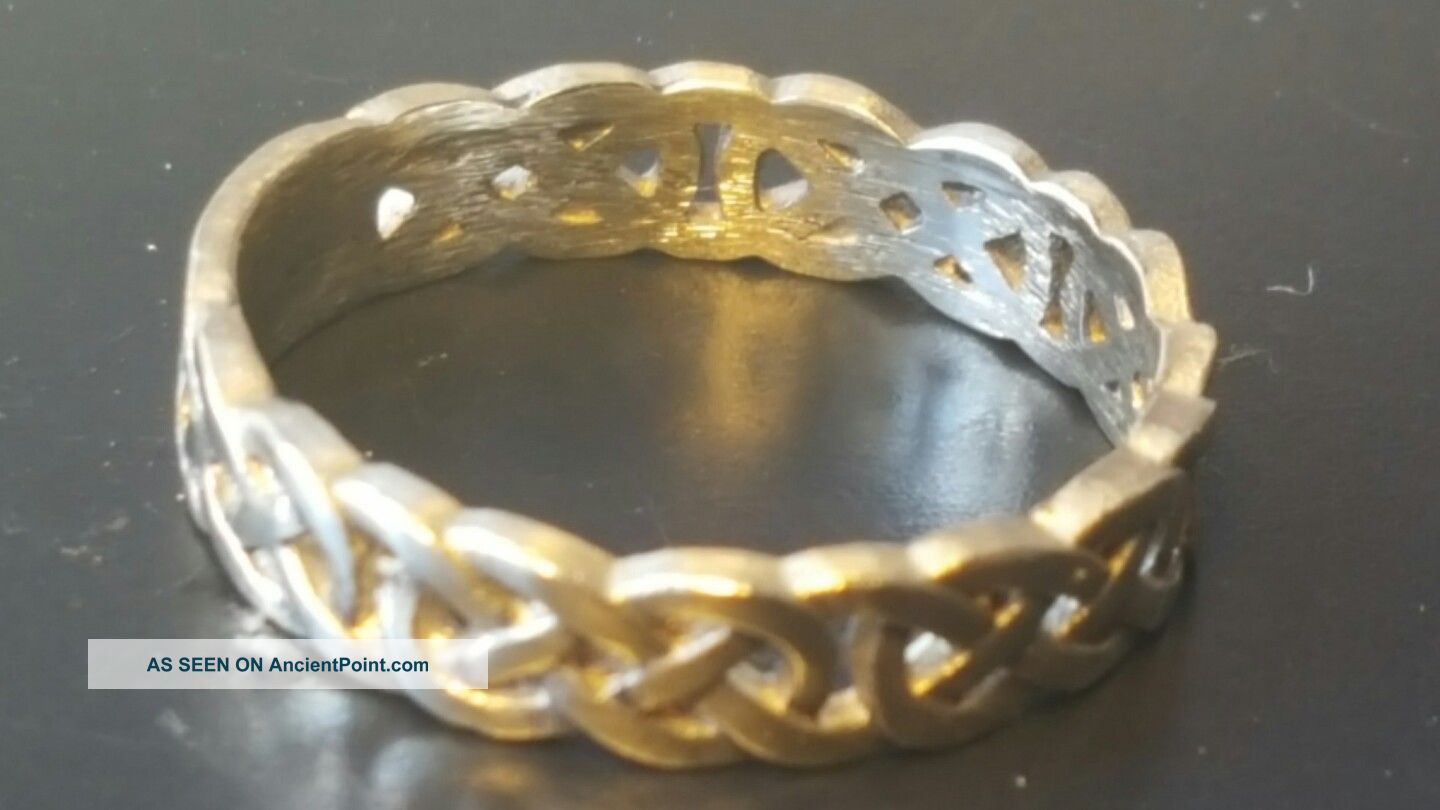 Celtic Solid Gold Ring Found Detecting 2.  68 Grams Roman photo
