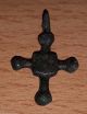 Templar Knights Ancient Bronze Cross Amulet / Pendant Circa 1100 Ad Viking photo 1