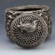Collectible Chinese Silver Copper Handwork Bird Incense Burner Incense Burners photo 2