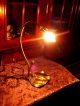 Tiffany/art Nouveau Style Double Lily Table Lamp On Platform Footed Bronze Brass Lamps photo 6