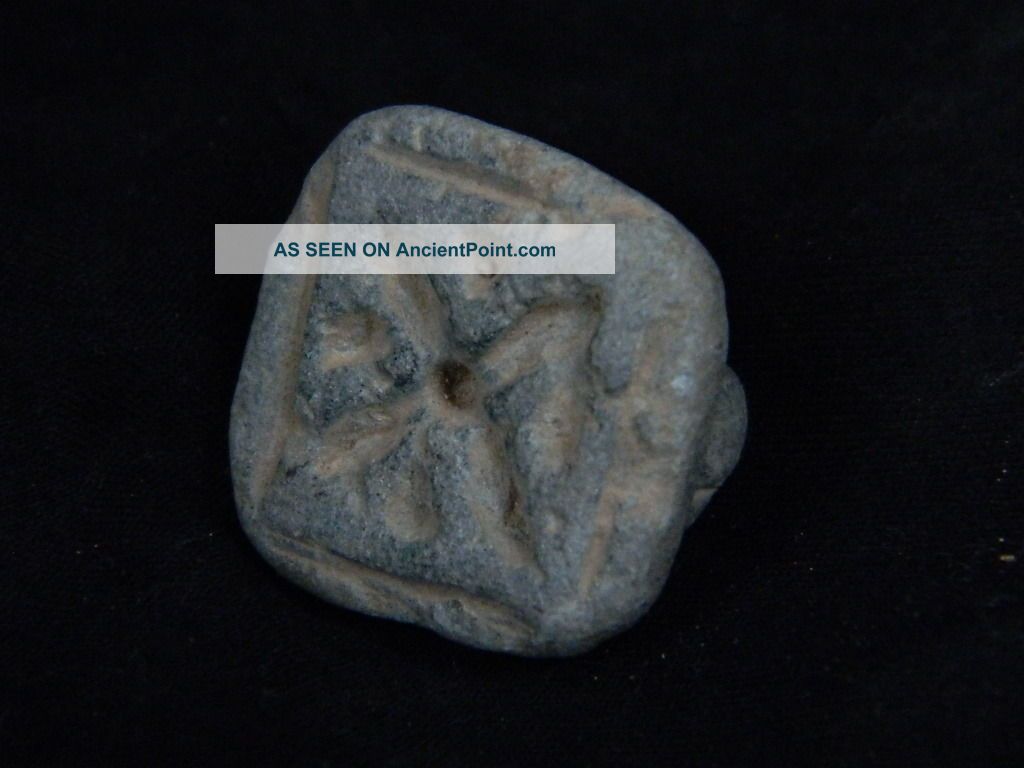 Ancient Stone Seal Bactrian 300 Bc Stn5081 Greek photo