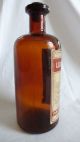 Antique Parke Davis Medicine Apothecary Bottle Liquor Sedans Uterine Sedative Bottles & Jars photo 1