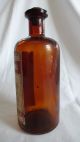 Antique Parke Davis Medicine Apothecary Bottle Liquor Sedans Uterine Sedative Bottles & Jars photo 4