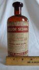 Antique Parke Davis Medicine Apothecary Bottle Liquor Sedans Uterine Sedative Bottles & Jars photo 8