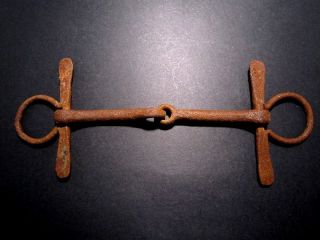 Very Rare And Well Preserved Antique Iron Horse Bit Bridle photo