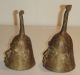 African Nigerian Bronze Handmade Bells Vintage Sculptures & Statues photo 1