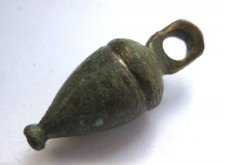 Circa.  100 - 300 A.  D British Found Roman Period Ae Bronze Plumb Bob photo