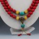 Chinese Collectibles Handwork Old Beeswax Toyed Prayer Bead Necklace Necklaces & Pendants photo 1