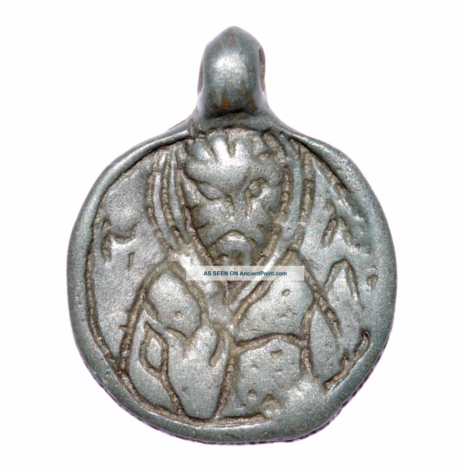 Authentic Medieval Religious Pendant - St Nicholas - Historical Gift - Op77 Roman photo