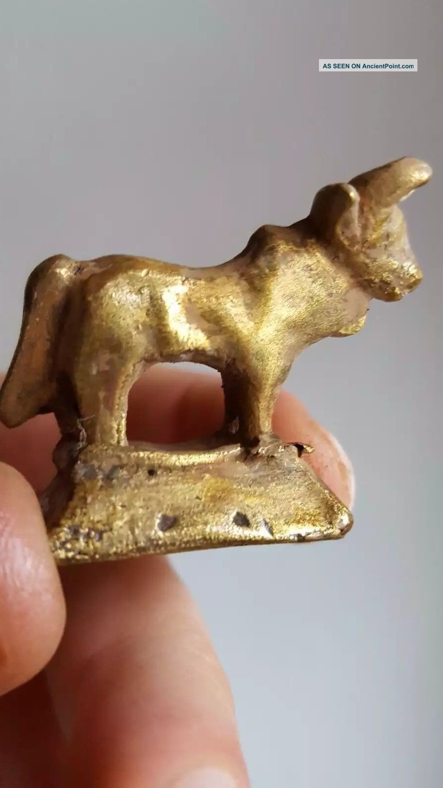 Ancient Gold Roman Ox Statue Reproductions photo