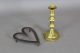 Very Rare 18th C Decorated Wrought Iron Heart Trivet Rare Small Size Old Surface Primitives photo 1