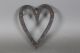 Very Rare 18th C Decorated Wrought Iron Heart Trivet Rare Small Size Old Surface Primitives photo 4