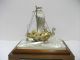 Silver Japanese Phoenix Treasure Ship.  313g/ 11.  02oz.  Japanese Antique Other Antique Sterling Silver photo 3