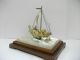 Silver Japanese Phoenix Treasure Ship.  313g/ 11.  02oz.  Japanese Antique Other Antique Sterling Silver photo 4