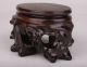 Circular Wooden Vase Base Display Collectable Old Decoration Snuff Bottles photo 2