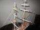 Vintage Scaled Handmade Wood Model Sailing Sloop Ship Uss Portsmouth Detailed Model Ships photo 3