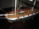 Vintage Scaled Handmade Wood Model Sailing Sloop Ship Uss Portsmouth Detailed Model Ships photo 4