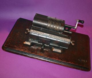 1928 Antique Russian Mechanical Calculator Arithmometer Feliks Kursk photo