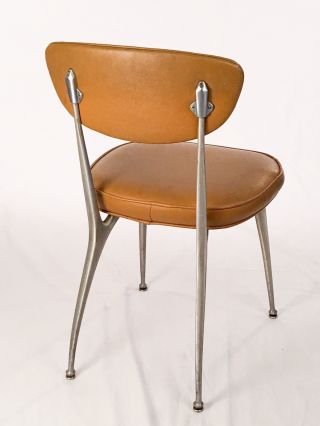 Authentic Rare Shelby Williams Gazelle Chair Machine Age Aluminum Mid Century photo