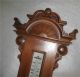 Antique Scottish Banjo Wheel Barometer Thermometer Walnut,  Glasgow Barometers photo 1