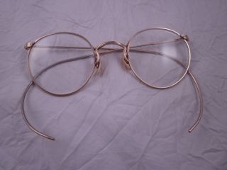 Antique Vintage Ao Gold Filled Eyeglasses 1/10 12k Gf Spectacles Mother Of Pearl photo