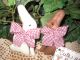 6 Country Handmade Fabric Bunny Rabbit Basket Bowl Fillers Easter Home Decor Primitives photo 1