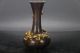 Old Peiking Gilt Handwork Gecko Pure Copper Vase W Qianlong Mark E836 Vases photo 3