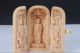 Decorated 100 Boxwood Highly Difficulty Carved Buddha Statue Folding Box H24 Boxes photo 2