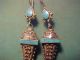 Near Eastern Hand Crafted Silver Earrings Turquoise Stones Near Eastern photo 2