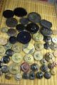 47 Lovely Victorian Composition Buttons - Estate Buttons photo 5