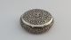 Antique/vintage Yogya Solid Silver Round Hinged Box Decorated With A Peacock Other Asian Antiques photo 1