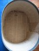 Large Antique Oval Hatbox Geometic Wallpaper 1840 ' S Newspapers Primitives photo 7