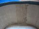 Large Antique Oval Hatbox Geometic Wallpaper 1840 ' S Newspapers Primitives photo 8