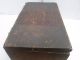 Primitive Antique Red Wooden Document Or Storage Box Primitives photo 7