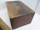 Primitive Antique Red Wooden Document Or Storage Box Primitives photo 8