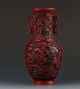 Oriental Vintage Delicate Lacquer Hand - Carved Dragon Vase Gd0310 Vases photo 4