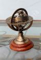 Nautical Brass Engraved Armillary Vintage Antique Style Globe Sphere Armillary Other Maritime Antiques photo 2