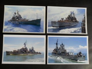 4 Naval Photos Taken From Hmas Hobart Off Vietnam 1968 Of Uss Boston & Borie photo