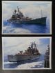 4 Naval Photos Taken From Hmas Hobart Off Vietnam 1968 Of Uss Boston & Borie Other Maritime Antiques photo 1