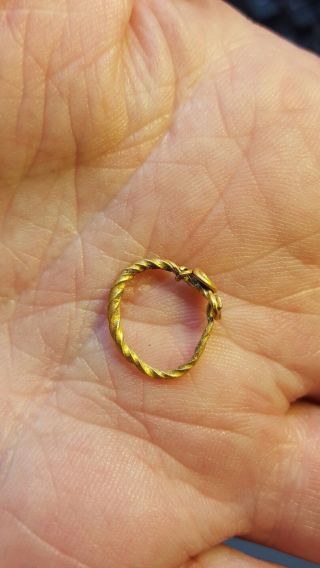 Viking 24ct 999 Pure Solid Gold Knot Ring photo